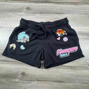 Cartoon Network Powerpuff Girls Black Fleece Lounge Shorts Girls S‎
